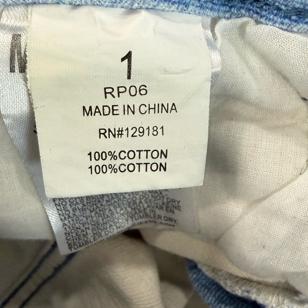 Machine Blue and Brown Straight Leg Jeans - Picture 12 of 13